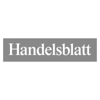 Logo Handelsblatt, black & white